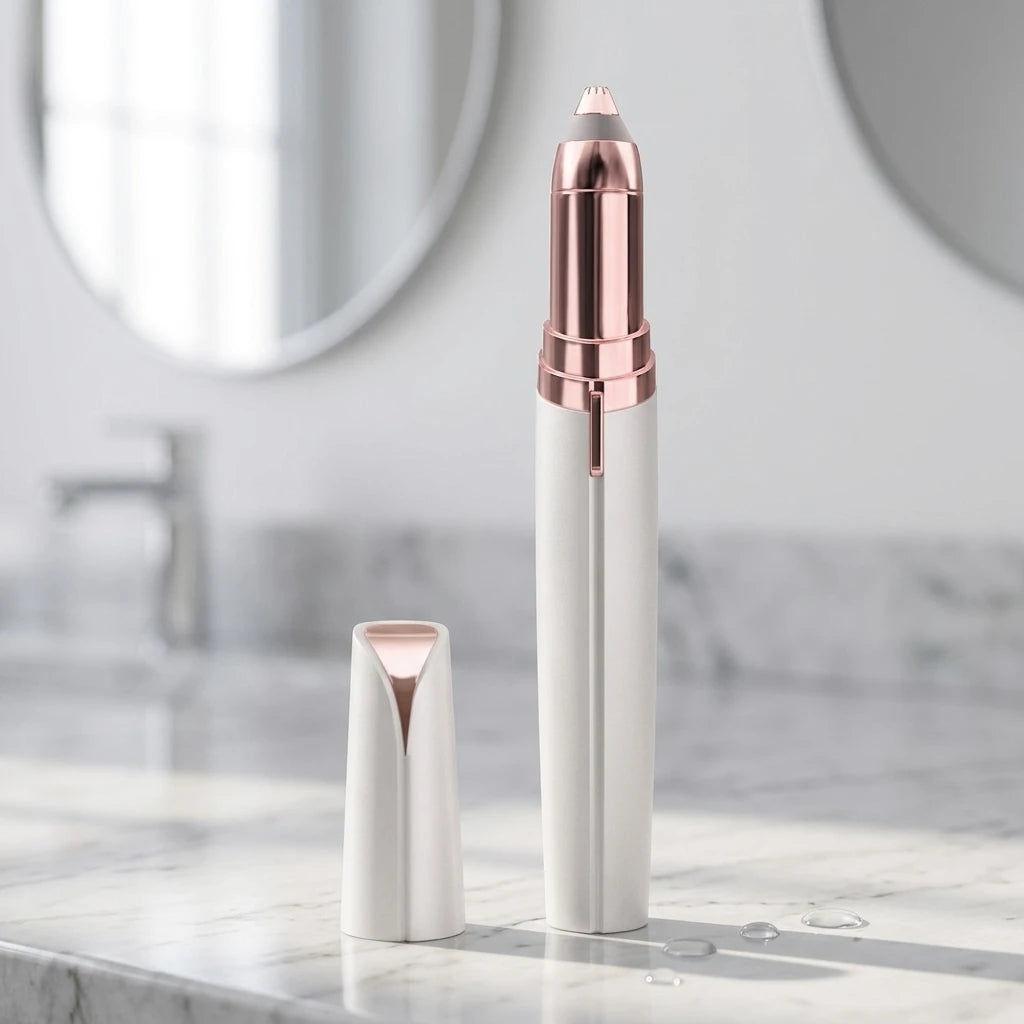 Rasoio-trimmer di precisione per il viso - sopracciglia e labbro superiore senza rossori