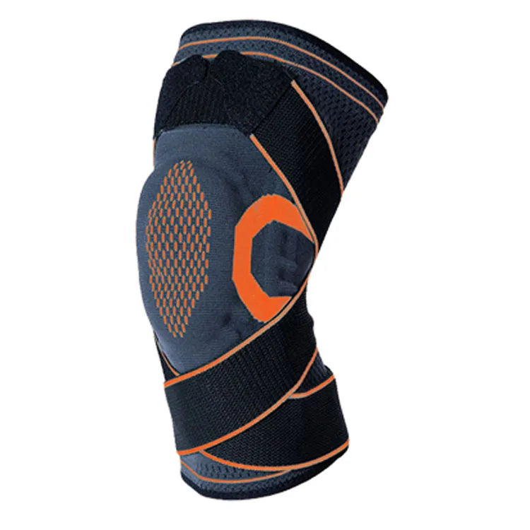 Ginocchiera compressiva con stabilizzatori laterali e anello rotuleo