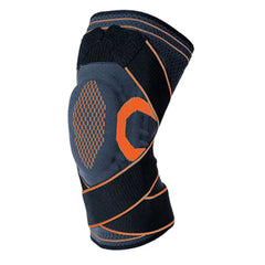 Ginocchiera compressiva con stabilizzatori laterali e anello rotuleo