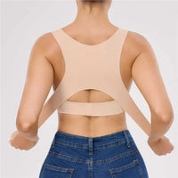 Reggiseno posturale senza ferretto con fascia di sostegno per la schiena