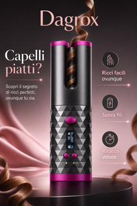 Capelli piatti? Arricciacapelli automatico senza fili per ricci facili