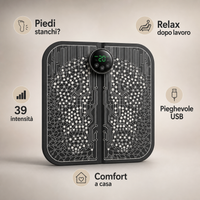 Piedi stanchi? Massaggiatore EMS pieghevole USB