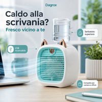 Caldo alla scrivania? Mini raffrescatore portatile USB Dagrox