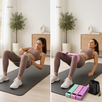 Fascia in tessuto stabile durante esercizi gambe e glutei