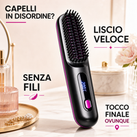 Capelli in disordine? Spazzola lisciante senza fili Dagrox
