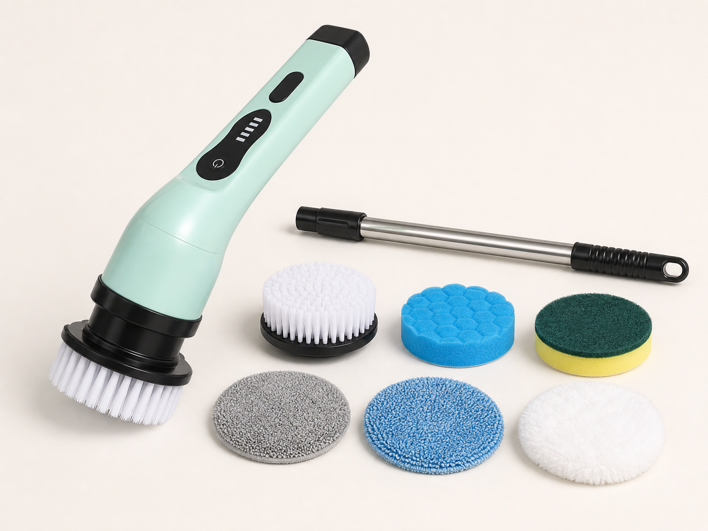 Spazzola pulizia elettrica senza fili 9in1 con accessori