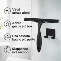 Vetri senza aloni con tergivetro doccia in silicone Dagrox