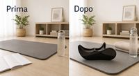 Prima e dopo: setup home workout con trainer cosce